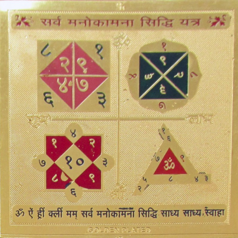 Shree Sarvamanokamna Siddhi Yantra GM